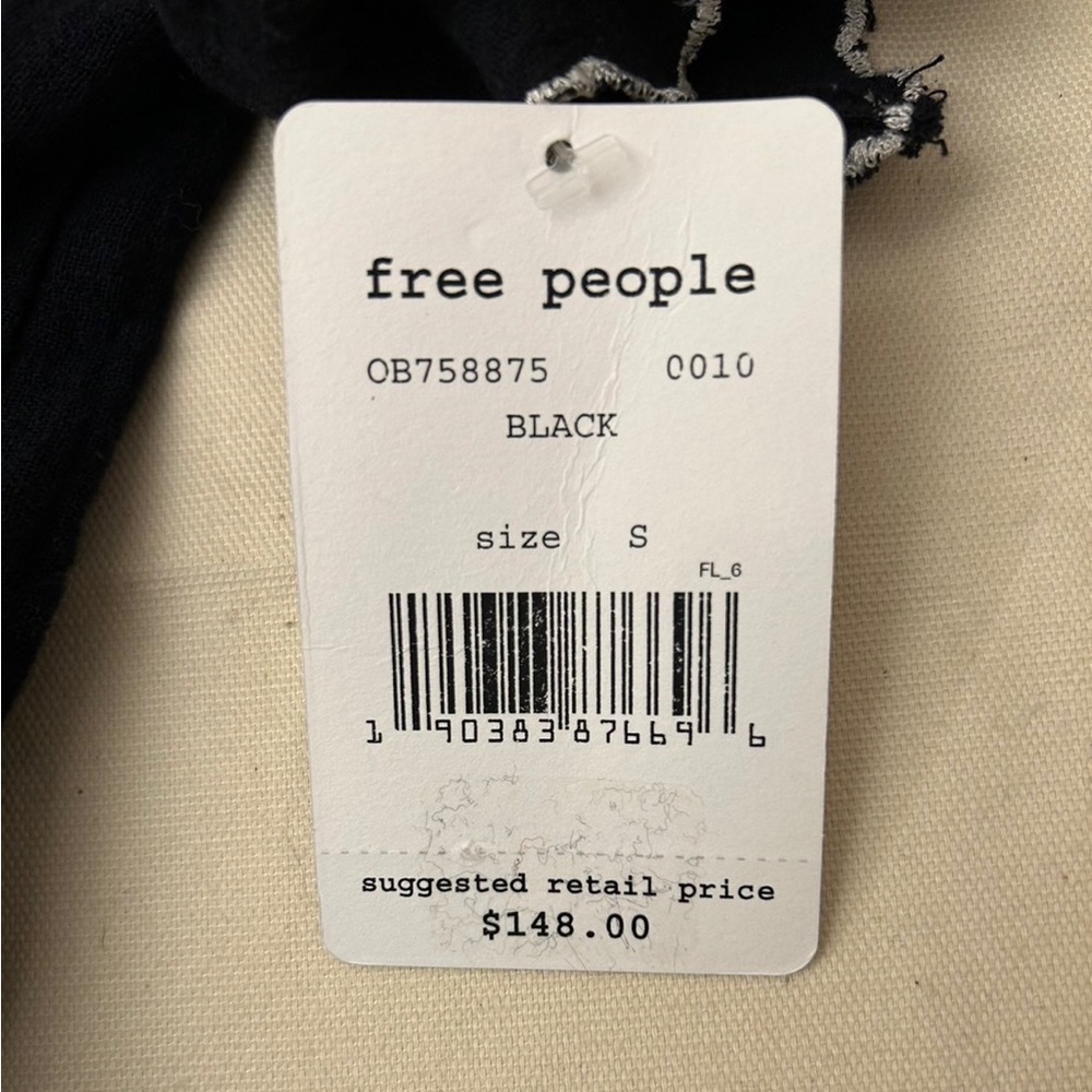 NEW Free people Santiago Embroidered Minidress Black Size S - Picture 10 of 10